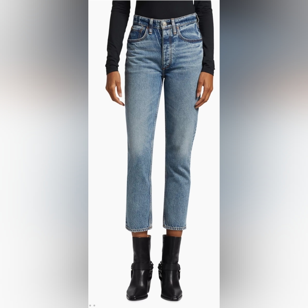 Rag & Bone High Rise Ankle Sigarette  Nina jeans Size 30 New - Picture 11 of 11